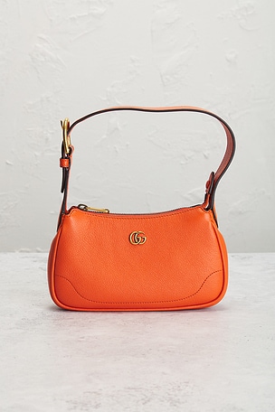 FWRD Renew Gucci Aphrodite Shoulder Bag in Orange
