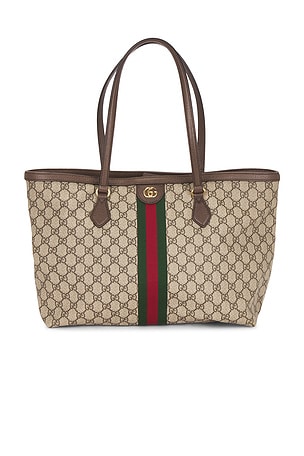 Gucci Ophidia Tote Bag Brown FWRD Renew