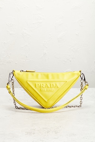 Fwrd renew bolso prada en color amarillo