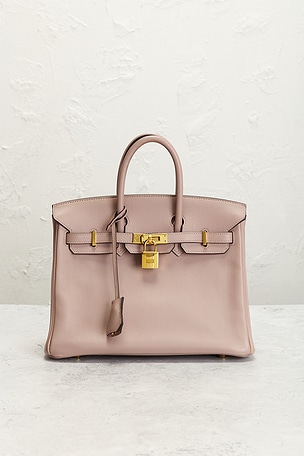 FWRD Renew Hermes Evercolor Birkin 25 Retourne Handbag in Pink