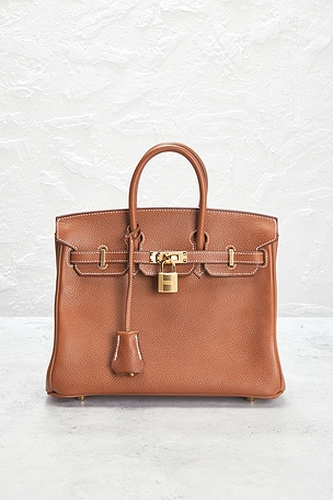 FWRD Renew Hermes Barenia Faubourg Birkin 25 Handbag in Brown