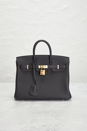 FWRD Renew Hermes Togo Birkin 25 Handbag in Black