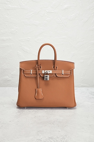 FWRD Renew Hermes Togo Birkin 25 Handbag in Brown