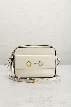 FWRD Renew Gucci Horsebit 1955 Camera Bag in White