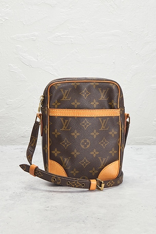 FWRD Renew Louis Vuitton Monogram Danube Crossbody Bag in Brown
