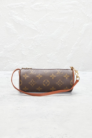 FWRD Renew Louis Vuitton Vintage Monogram Papillon Pochette Shoulder Bag in Brown