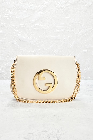 FWRD Renew Gucci Blondie Shoulder Bag in White