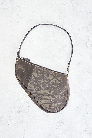 FWRD Renew Dior Vintage Denim Saddle Bag