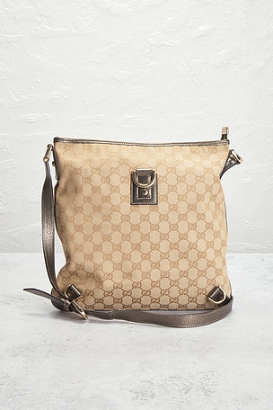 FWRD Renew Gucci Abbey Crossbody Bag in Beige