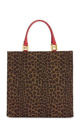 Fendi Leopard Shopping Tote Bag FWRD Renew