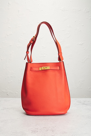 FWRD Renew Hermes Togo So Kelly 22 Shoulder Bag in Red