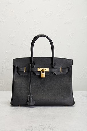 FWRD Renew Hermes Epsom Birkin 30 Handbag in Black