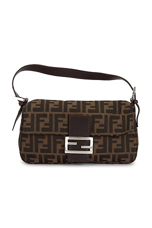 Fendi Zucca Baguette Shoulder Bag FWRD Renew