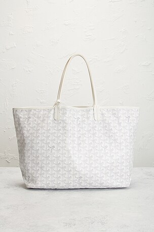 FWRD Renew Goyard Saint Louis PM Tote Bag in White