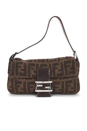 Fendi Zucca Baguette Shoulder Bag FWRD Renew