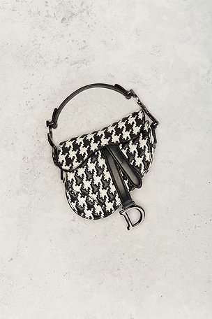 FWRD Renew Dior Saddle Bag in Black