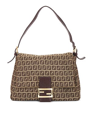 Fendi Zucchino Mama Baguette Shoulder Bag FWRD Renew