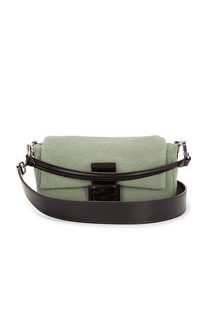 Fendi Knit Baguette Shoulder Bag FWRD Renew