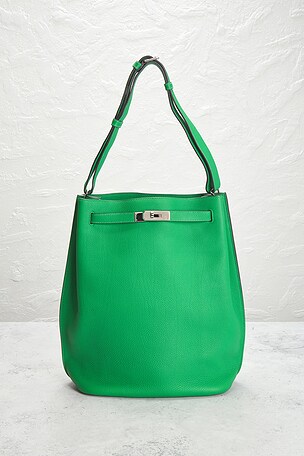 FWRD Renew Hermes Togo So Kelly 26 Shoulder Bag in Green