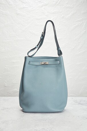 FWRD Renew Hermes Togo So Kelly 26 Shoulder Bag in Baby Blue