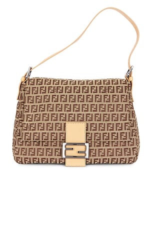 Fendi Zucchino Mama Baguette Shoulder Bag FWRD Renew