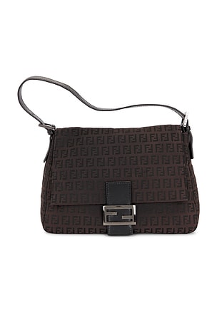 Fendi Zucchino Mama Baguette Shoulder Bag FWRD Renew