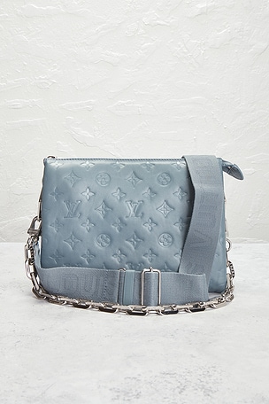 FWRD Renew Louis Vuitton Monogram Coussin PM Shoulder Bag in Blue