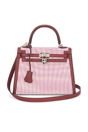 Hermes Swift & Toile Quadrille Kelly 25 Handbag FWRD Renew