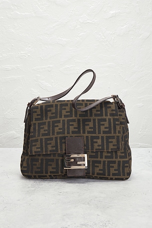 FWRD Renew Fendi Zucca Mama Baguette Shoulder Bag