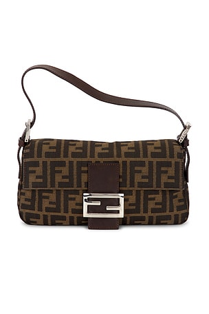 Fendi Zucca Baguette Shoulder Bag FWRD Renew