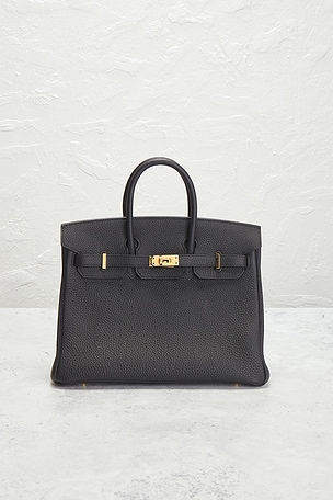 FWRD Renew Hermes Togo Birkin 25 Handbag in Black