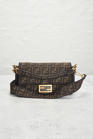 FWRD Renew Fendi Zucca FF 1974 Baguette Shoulder Bag