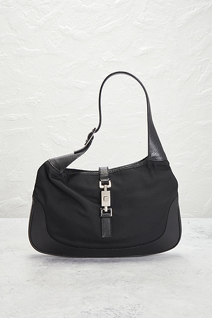 FWRD Renew Gucci Jackie Hobo Bag in Black