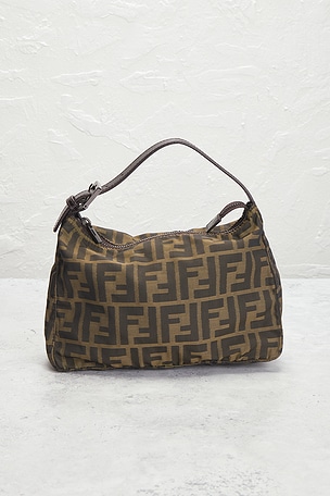 FWRD Renew Fendi Zucca Handbag in Brown
