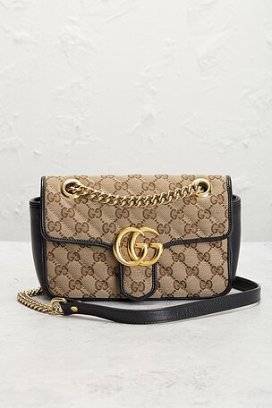 Fwrd renew bolso hombro gucci en color Beige