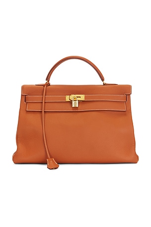 Hermes Taurillon Clemence Kelly 40 Handbag FWRD Renew