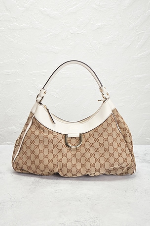 Fwrd renew bolso hombro gucci en color Beige