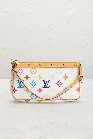 FWRD Renew Louis Vuitton Monogram Pochette Accessoires Shoulder Bag in White