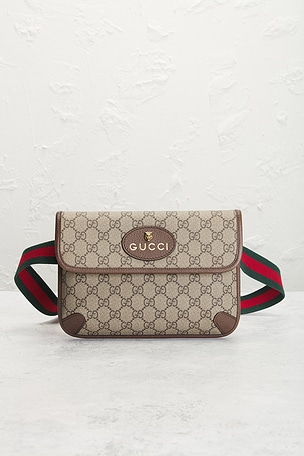 FWRD Renew Gucci Neo Vintage Belt Bag in Beige