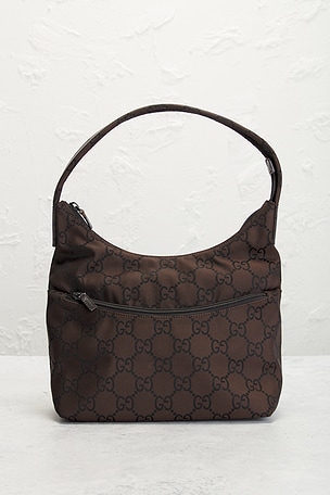 FWRD Renew Gucci Hobo Bag in Brown