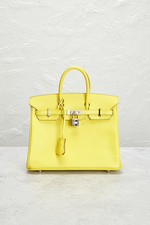 FWRD Renew Hermes Epsom Birkin 25 Handbag in Yellow