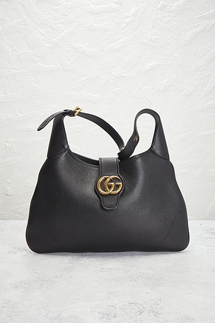 FWRD Renew Gucci Aphrodite Shoulder Bag in Black