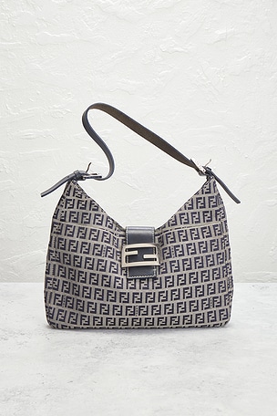 FWRD Renew Fendi Zucchino Shoulder Bag