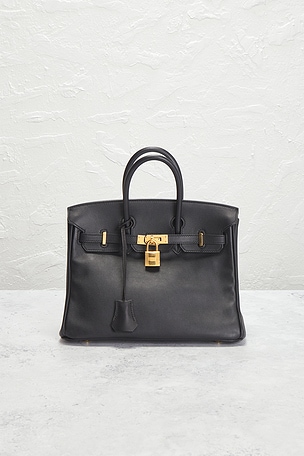 FWRD Renew Hermes Swift Birkin 25 Handbag in Black