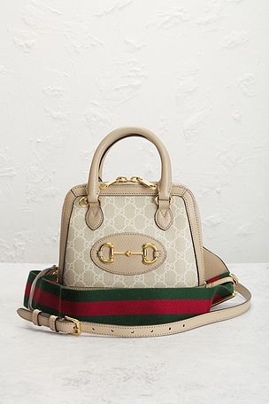 FWRD Renew Gucci Horsebit 1955 Handbag in Ivory