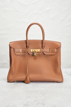 FWRD Renew Hermes Togo Birkin 35 Retourne Handbag