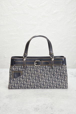 FWRD Renew Dior Diorissimo Jean Pocket Tote Bag en Bleu