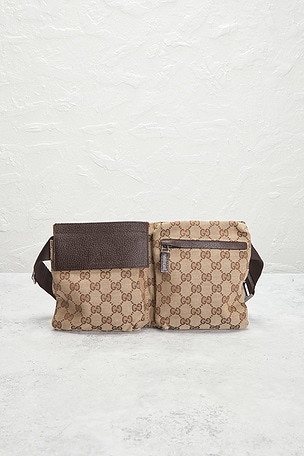 FWRD Renew Gucci Double Pocket Belt Bag