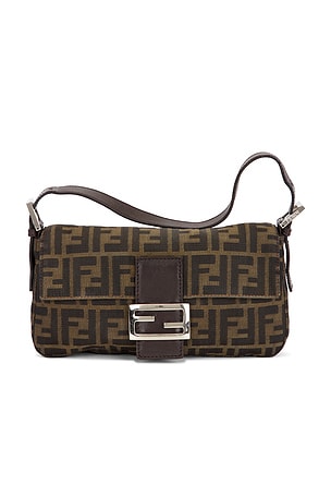 Fendi Zucca Baguette Shoulder Bag FWRD Renew