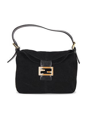 Fendi Suede Mama Baguette Shoulder Bag FWRD Renew
